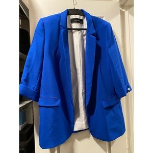 Zara blue blazer - 3/4 sleeve